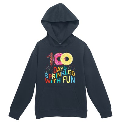 100 Days Sprinkled With Fun 100 Days Of School Kindergarten Great Gift Urban Pullover Hoodie