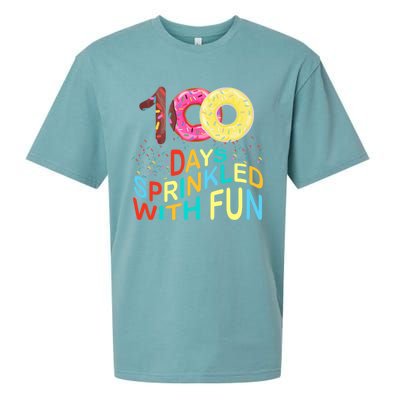 100 Days Sprinkled With Fun 100 Days Of School Kindergarten Great Gift Sueded Cloud Jersey T-Shirt