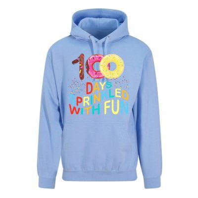 100 Days Sprinkled With Fun 100 Days Of School Kindergarten Great Gift Unisex Surf Hoodie