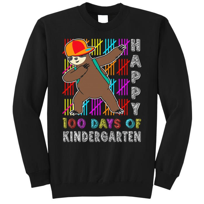 100 Days Smarter Happy 100th Day Of School Dabbing Sloth Sweatshirt