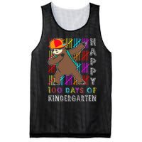 100 Days Smarter Happy 100th Day Of School Dabbing Sloth Mesh Reversible Basketball Jersey Tank