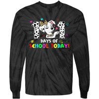 101 Days School Today 101 Days Smarter Dalmatian Lovers Tie-Dye Long Sleeve Shirt