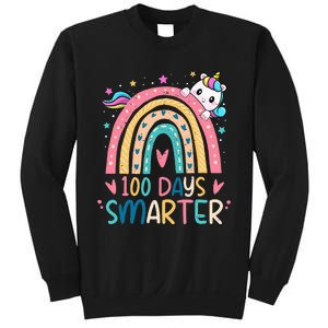 100 Days Smarter Unicorn 100th Day Of School Gift Sweatshirt