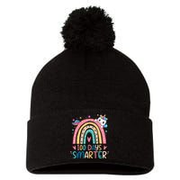 100 Days Smarter Unicorn 100th Day Of School Gift Pom Pom 12in Knit Beanie