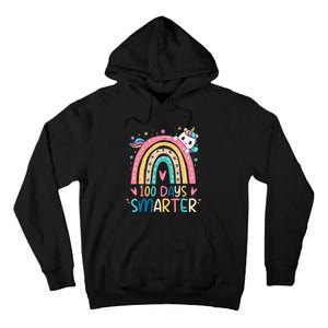 100 Days Smarter Unicorn 100th Day Of School Gift Tall Hoodie