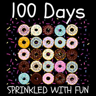 100 Days Sprinkled With Fun, 100th Day Of School, 100 Days T-Shirt