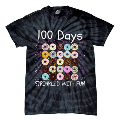 100 Days Sprinkled With Fun, 100th Day Of School, 100 Days Tie-Dye T-Shirt