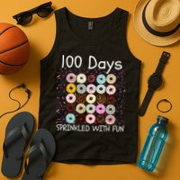 100 Days Sprinkled With Fun, 100th Day Of School, 100 Days Tank Top