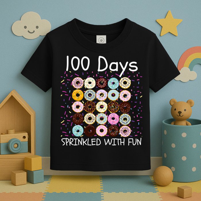 100 Days Sprinkled With Fun, 100th Day Of School, 100 Days Toddler T-Shirt