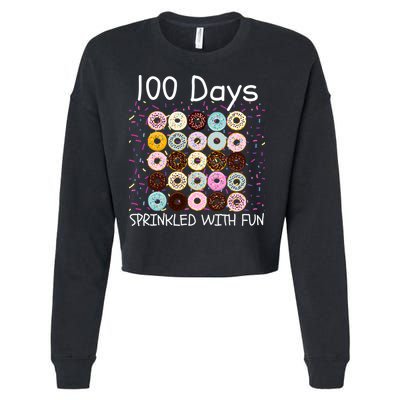 100 Days Sprinkled With Fun, 100th Day Of School, 100 Days Cropped Pullover Crew