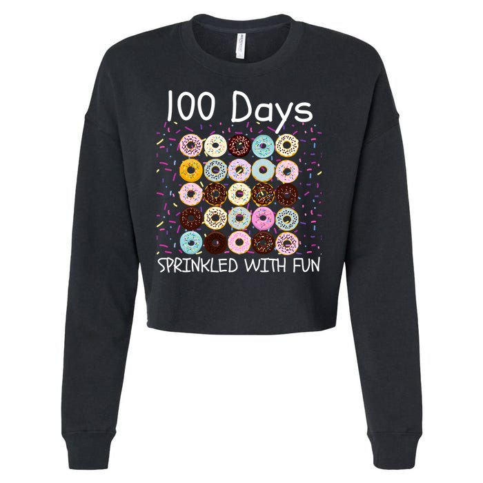 100 Days Sprinkled With Fun, 100th Day Of School, 100 Days Cropped Pullover Crew