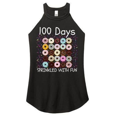 100 Days Sprinkled With Fun, 100th Day Of School, 100 Days Women's Perfect Tri Rocker Tank