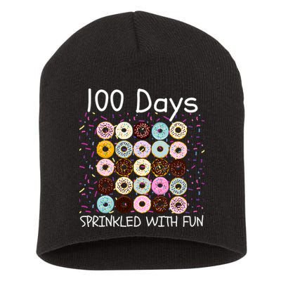 100 Days Sprinkled With Fun, 100th Day Of School, 100 Days Short Acrylic Beanie
