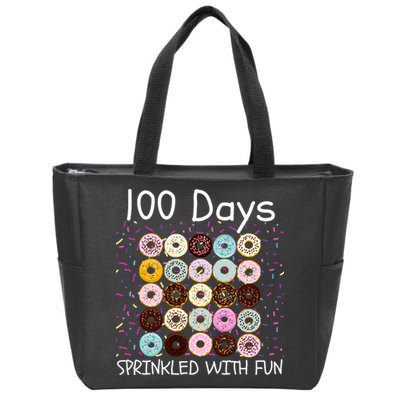 100 Days Sprinkled With Fun, 100th Day Of School, 100 Days Zip Tote Bag