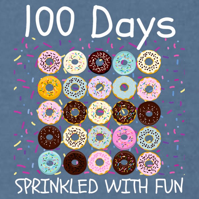 100 Days Sprinkled With Fun, 100th Day Of School, 100 Days Garment-Dyed Sweatshirt