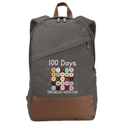 100 Days Sprinkled With Fun, 100th Day Of School, 100 Days Cotton Canvas Backpack
