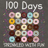 100 Days Sprinkled With Fun, 100th Day Of School, 100 Days Cotton Canvas Backpack
