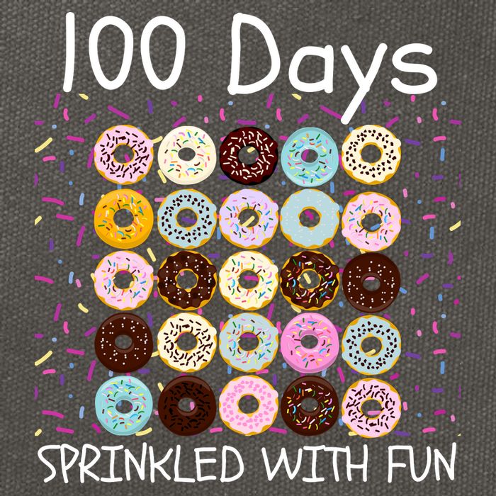 100 Days Sprinkled With Fun, 100th Day Of School, 100 Days Cotton Canvas Backpack
