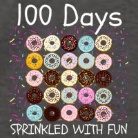 100 Days Sprinkled With Fun, 100th Day Of School, 100 Days Vector Backpack