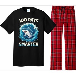 100 Days Smarter Funny Shark 100th Day Of School Boy Shark Pajama Set