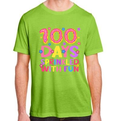 100 Days Sprinkled With Fun 100th Day Of School Teacher Gift Adult ChromaSoft Performance T-Shirt