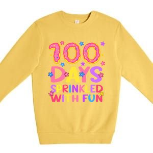 100 Days Sprinkled With Fun 100th Day Of School Teacher Gift Premium Crewneck Sweatshirt