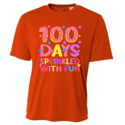 100 Days Sprinkled With Fun 100th Day Of School Teacher Gift Cooling Performance Crew T-Shirt