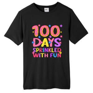 100 Days Sprinkled With Fun 100th Day Of School Teacher Gift Tall Fusion ChromaSoft Performance T-Shirt