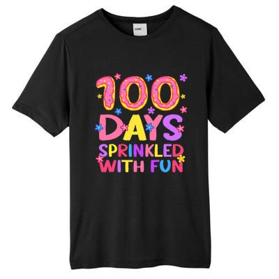 100 Days Sprinkled With Fun 100th Day Of School Teacher Gift Tall Fusion ChromaSoft Performance T-Shirt