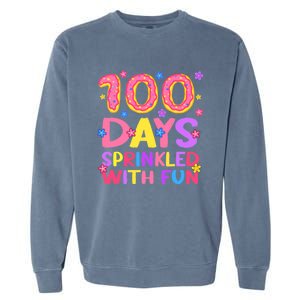 100 Days Sprinkled With Fun 100th Day Of School Teacher Gift Garment-Dyed Sweatshirt