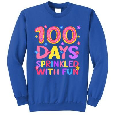 100 Days Sprinkled With Fun 100th Day Of School Teacher Gift Tall Sweatshirt