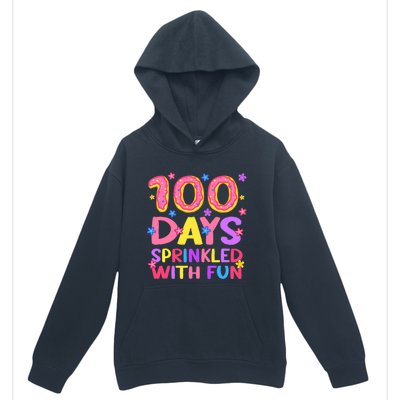 100 Days Sprinkled With Fun 100th Day Of School Teacher Gift Urban Pullover Hoodie