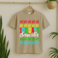 100 Days Smarter Counting Tally Marks 100th Day Of School T-Shirt