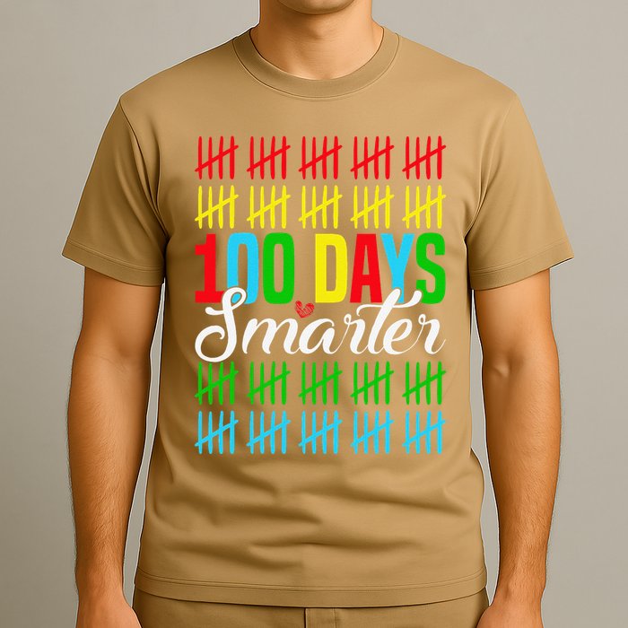 100 Days Smarter Counting Tally Marks 100th Day Of School T-Shirt