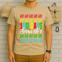 100 Days Smarter Counting Tally Marks 100th Day Of School T-Shirt