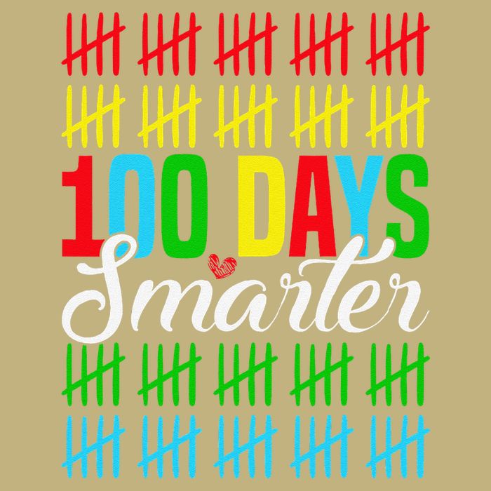 100 Days Smarter Counting Tally Marks 100th Day Of School T-Shirt