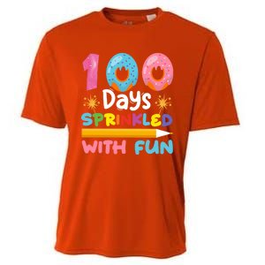 100 Days Sprinkled With Fun 100th Day Of School Teacher Gift Cooling Performance Crew T-Shirt