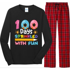 100 Days Sprinkled With Fun 100th Day Of School Teacher Gift Long Sleeve Pajama Set