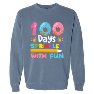 100 Days Sprinkled With Fun 100th Day Of School Teacher Gift Garment-Dyed Sweatshirt