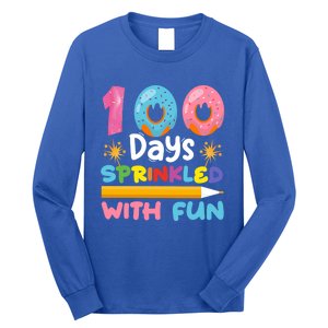 100 Days Sprinkled With Fun 100th Day Of School Teacher Gift Long Sleeve Shirt