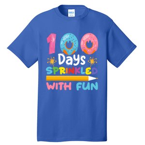 100 Days Sprinkled With Fun 100th Day Of School Teacher Gift Tall T-Shirt