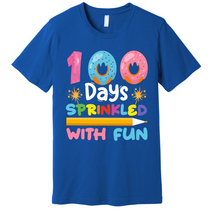 100 Days Sprinkled With Fun 100th Day Of School Teacher Gift Premium T-Shirt