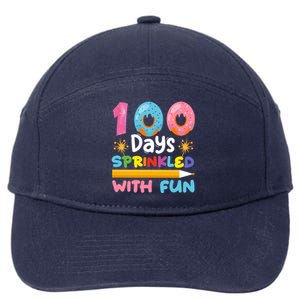 100 Days Sprinkled With Fun 100th Day Of School Teacher Gift 7-Panel Snapback Hat