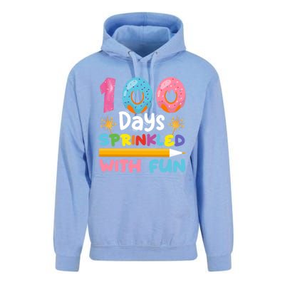 100 Days Sprinkled With Fun 100th Day Of School Teacher Gift Unisex Surf Hoodie