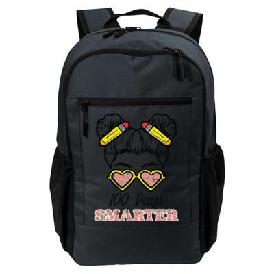 100 Days Smarter Bun 100th Day School Teacher Girl Daily Commute Backpack