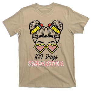 100 Days Smarter Bun 100th Day School Teacher Girl T-Shirt