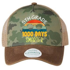 1000 Days Smarter Fifth 5th Grade Teacher Student Of School Legacy Tie Dye Trucker Hat