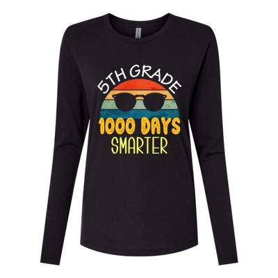 1000 Days Smarter Fifth 5th Grade Teacher Student Of School Womens Cotton Relaxed Long Sleeve T-Shirt