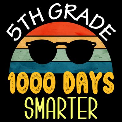 1000 Days Smarter Fifth 5th Grade Teacher Student Of School T-Shirt