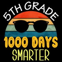 1000 Days Smarter Fifth 5th Grade Teacher Student Of School City Backpack